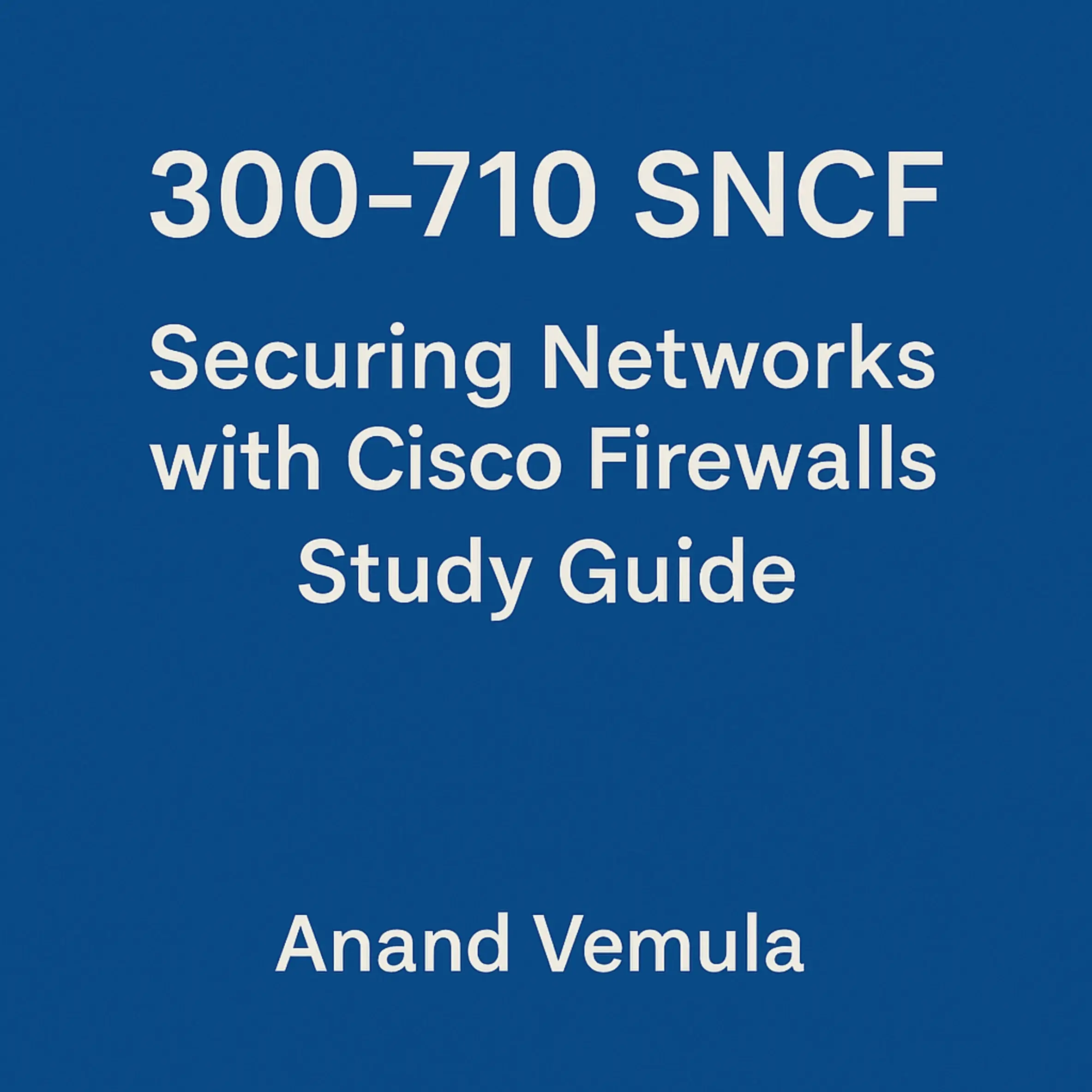 300-710 SNCF Securing Networks with Cisco Firewalls Study Guide