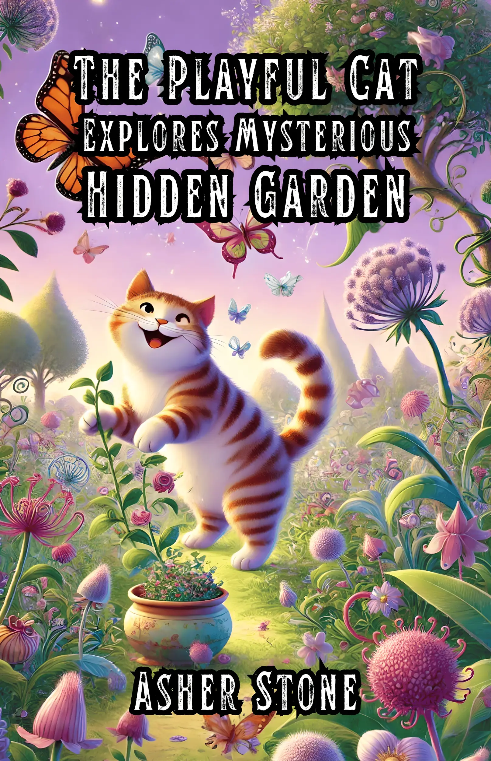 The Playful Cat Explores Mysterious Hidden Garden