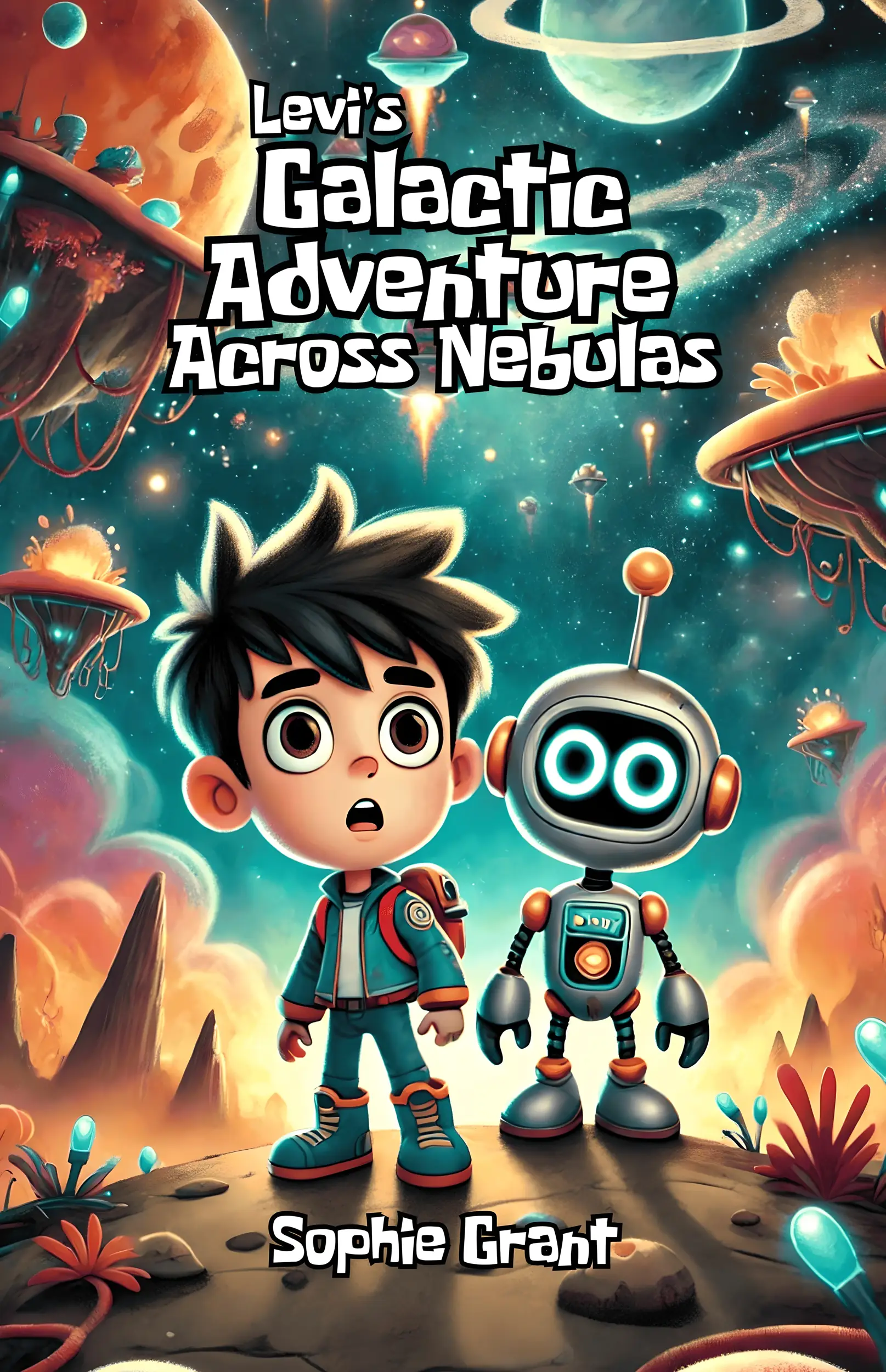 Levi's Galactic Adventure Across Nebulas