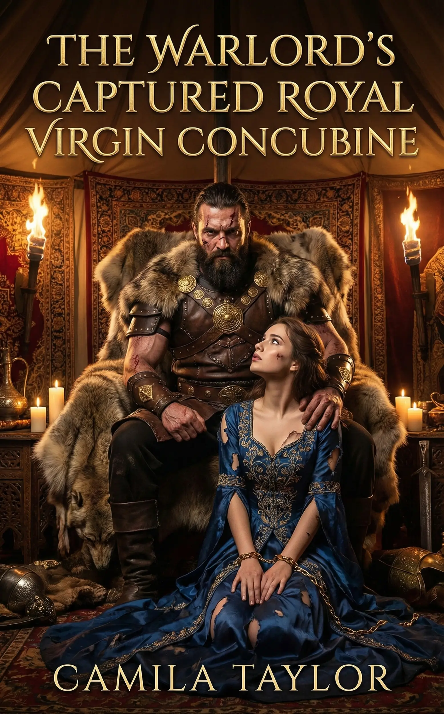 The Warlord's Captured Royal Virgin Concubine
