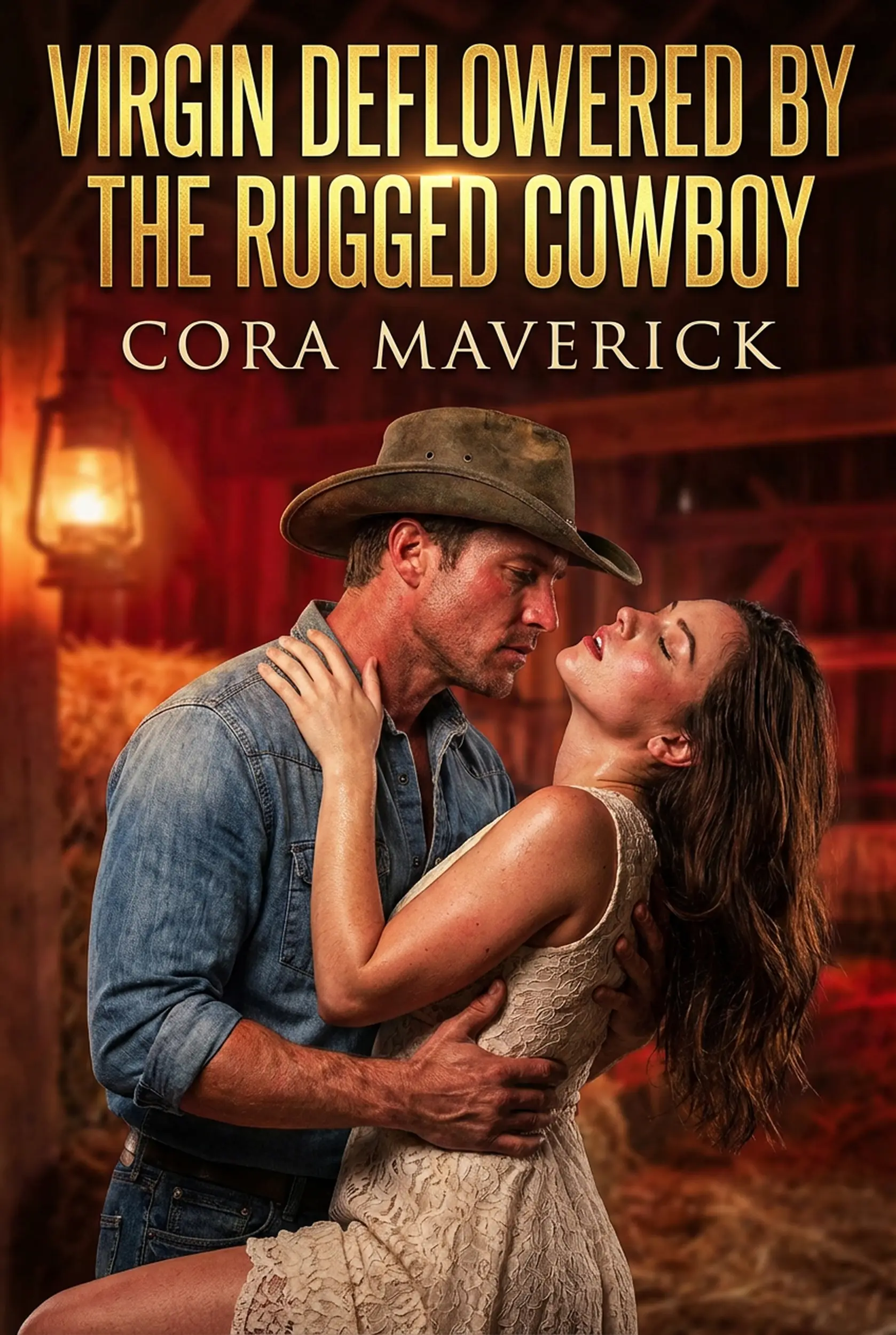 Virgin Deflowered By The Rugged Cowboy