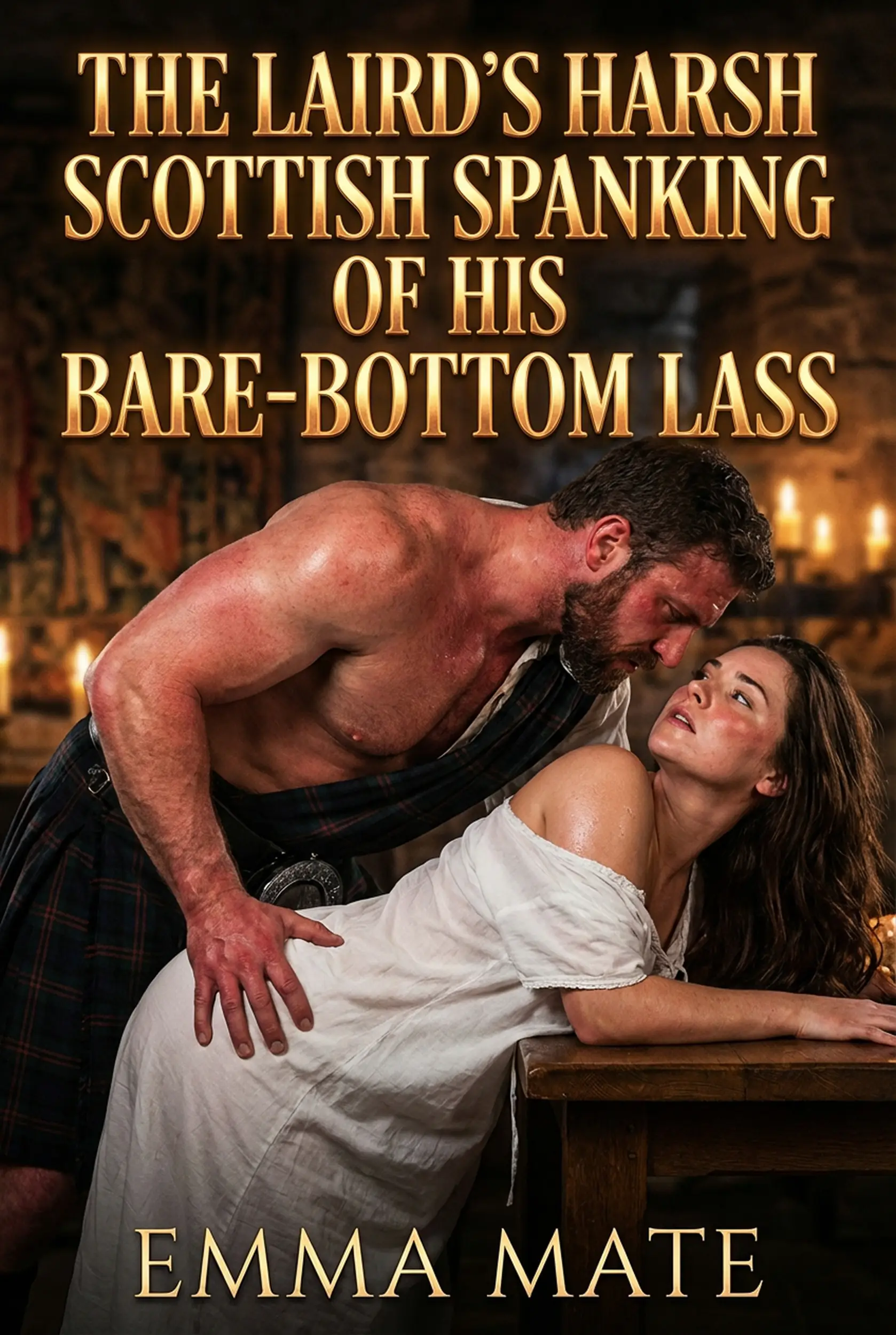 The Laird’s Harsh Scottish Spanking Of His Bare-Bottom Lass