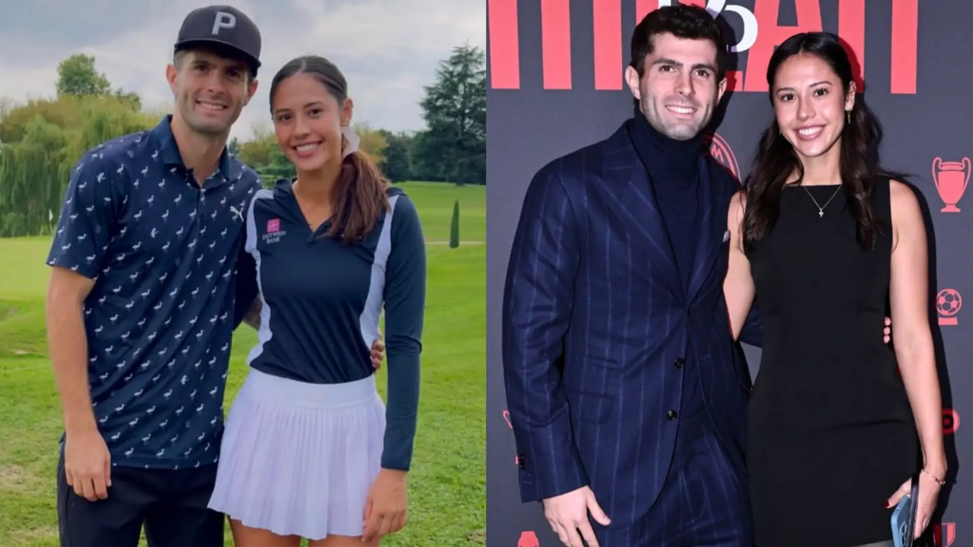 VIDEO: USMNT star Christian Pulisic & golf pro girlfriend Alexa Melton grace red carpet at special AC Milan event