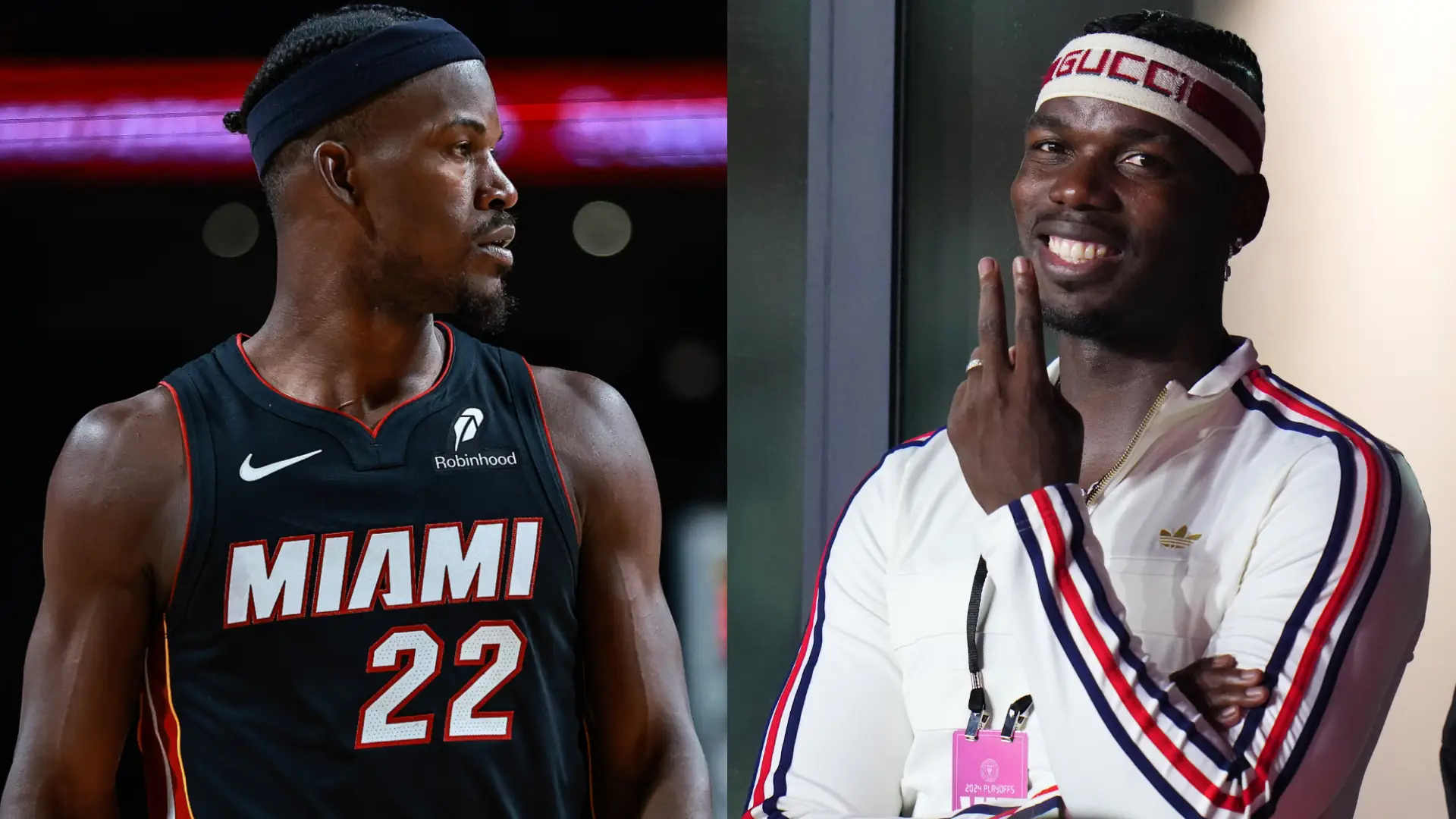 Paul Pogba watches 'bro' Jimmy Butler in NBA action for Miami Heat as Juventus outcast takes trip to Florida with wife Zulay amid MLS transfer talk