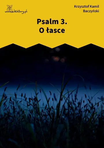 Psalm 3. O łasce
