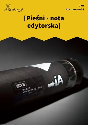 [Pieśni - nota edytorska]