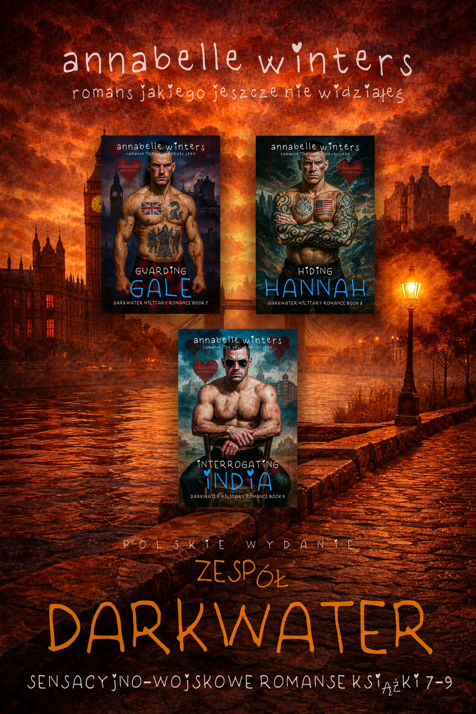 Zespół Darkwater: Sensacyjno-wojskowe Romanse Książki 7–9