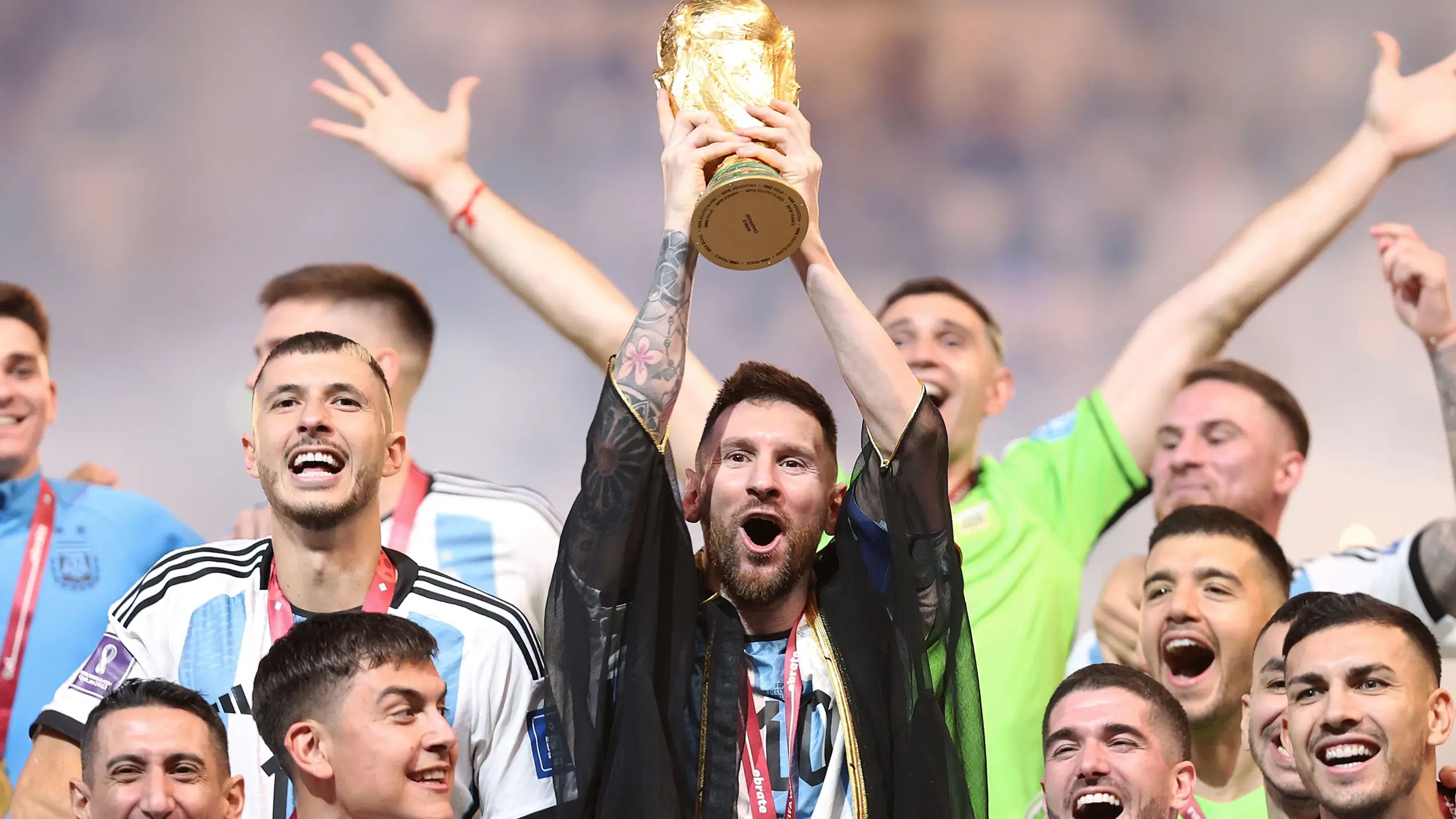 Inter Miami and Argentina star Lionel Messi shares emotional moment with World Cup trophy, meets NFL star Patrick Mahomes