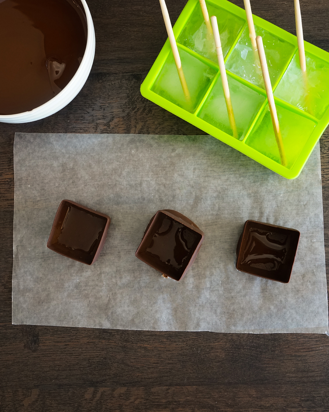 Ice Cube Tray Chocolates