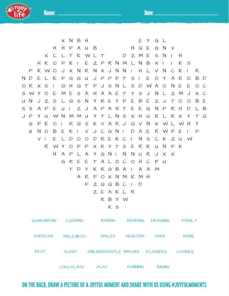 A preview of the printable Word Search document. Click or tap to download.