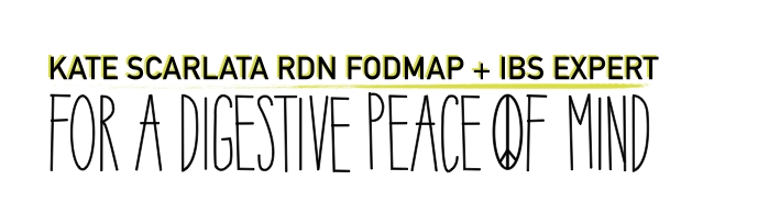 Kate Scarlata, RDN, FODMAP and IBS expert. For a Digestive Peace of Mind home.