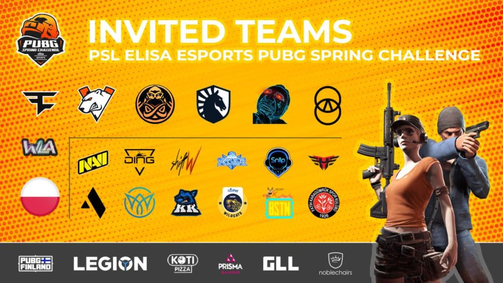 Invitational teams - PSL ELISA ESPORTS PUBG SPRING CHALLENGE - Elisa Esports