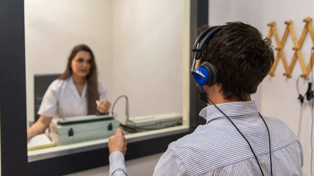 Modern audiometry booth for comprehensive hearing evaluation