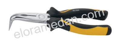 471-90 BI...-Snipe Nose Pliers with side cutter, bent