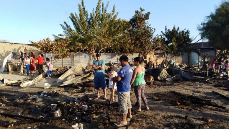 Pampas de Castilla: Familias damnificadas por incendio reciben ayuda humanitaria