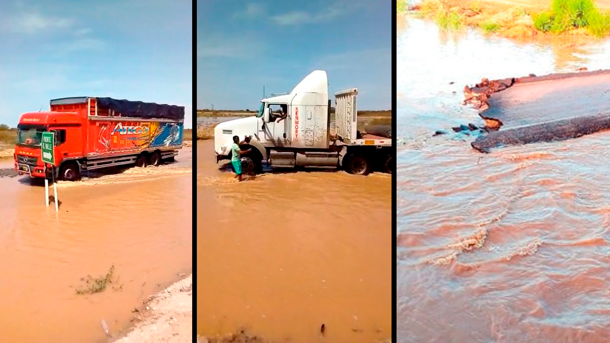 [Video] Piura: tránsito restringido en la carretera a Chiclayo