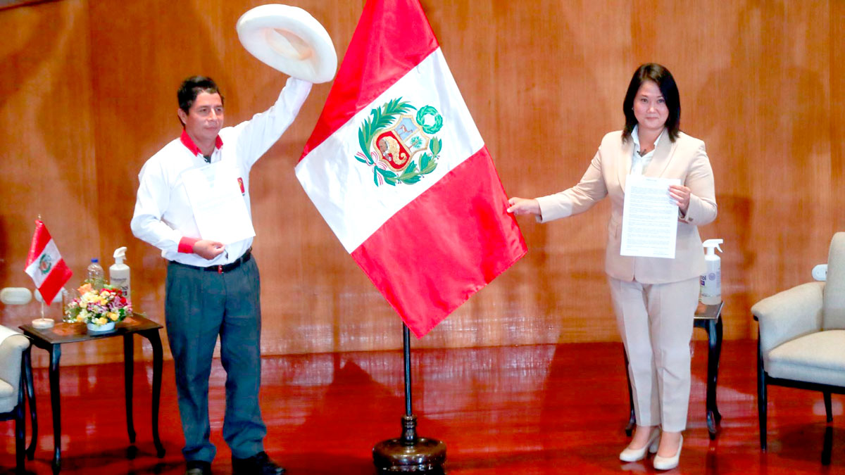 Keiko Fujimori y Pedro Castillo suscriben adhesión a Proclama Ciudadana