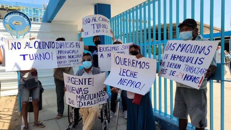 Reátegui: pacientes piden el cambio de máquinas de hemodiálisis