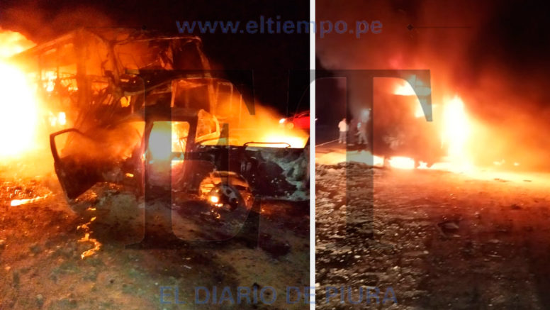 Choque entre bus y camioneta deja dos fallecidos y más de 40 heridos