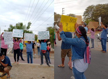 Piura: vecinos protestan en “cruce de la muerte” y exigen instalación de semáforos