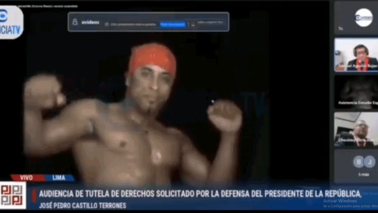 Vídeo de stripper Ricardo Milos aparece en audiencia contra Pedro Castillo