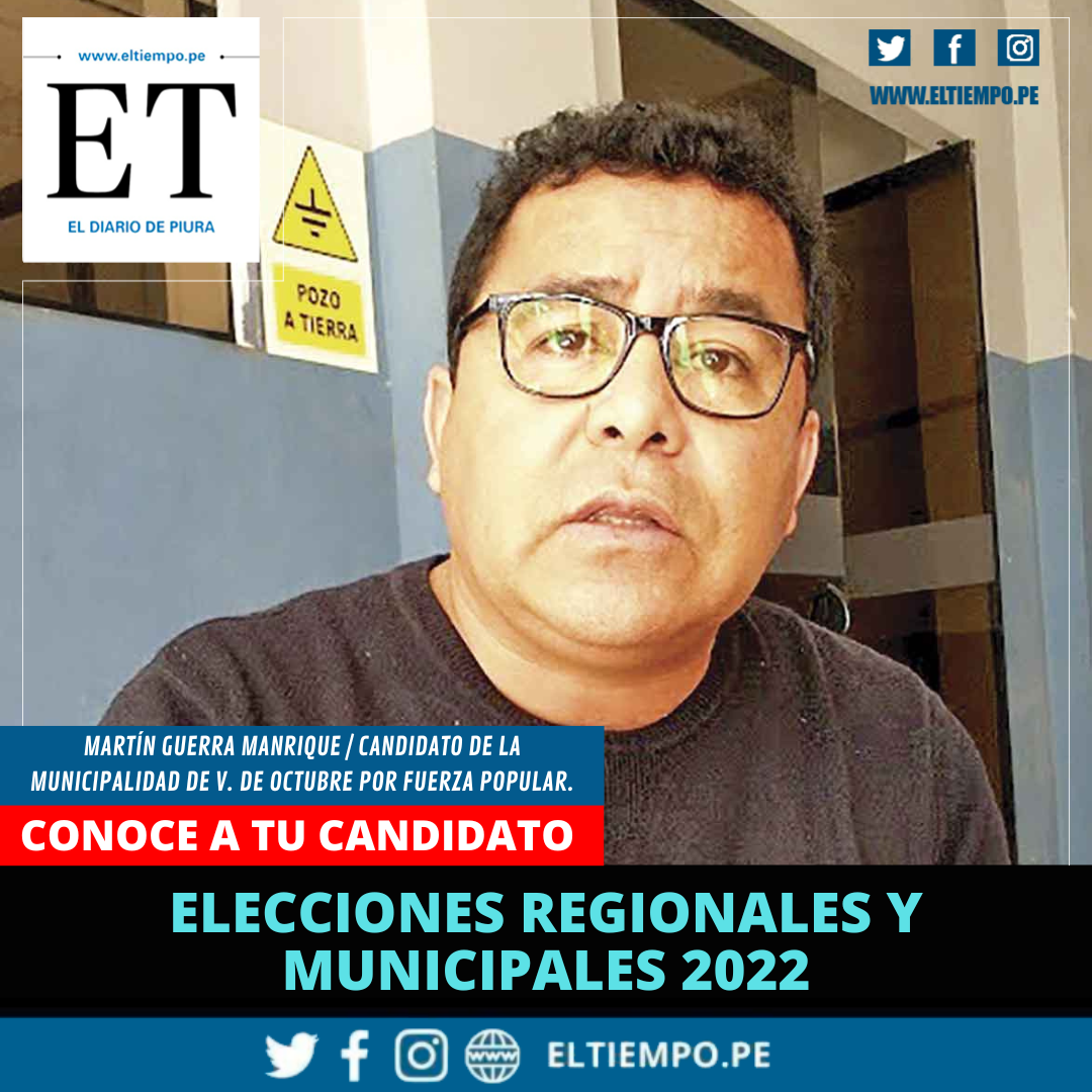 Elecciones Regionales Y Municipales 2022 Conoce A Tu Candidato Diario El Tiempo 7934