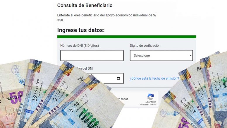 Bono de 350 soles y consultar con DNI: LINK AQUÍ si eres beneficiario sin cronograma en octubre del 2022