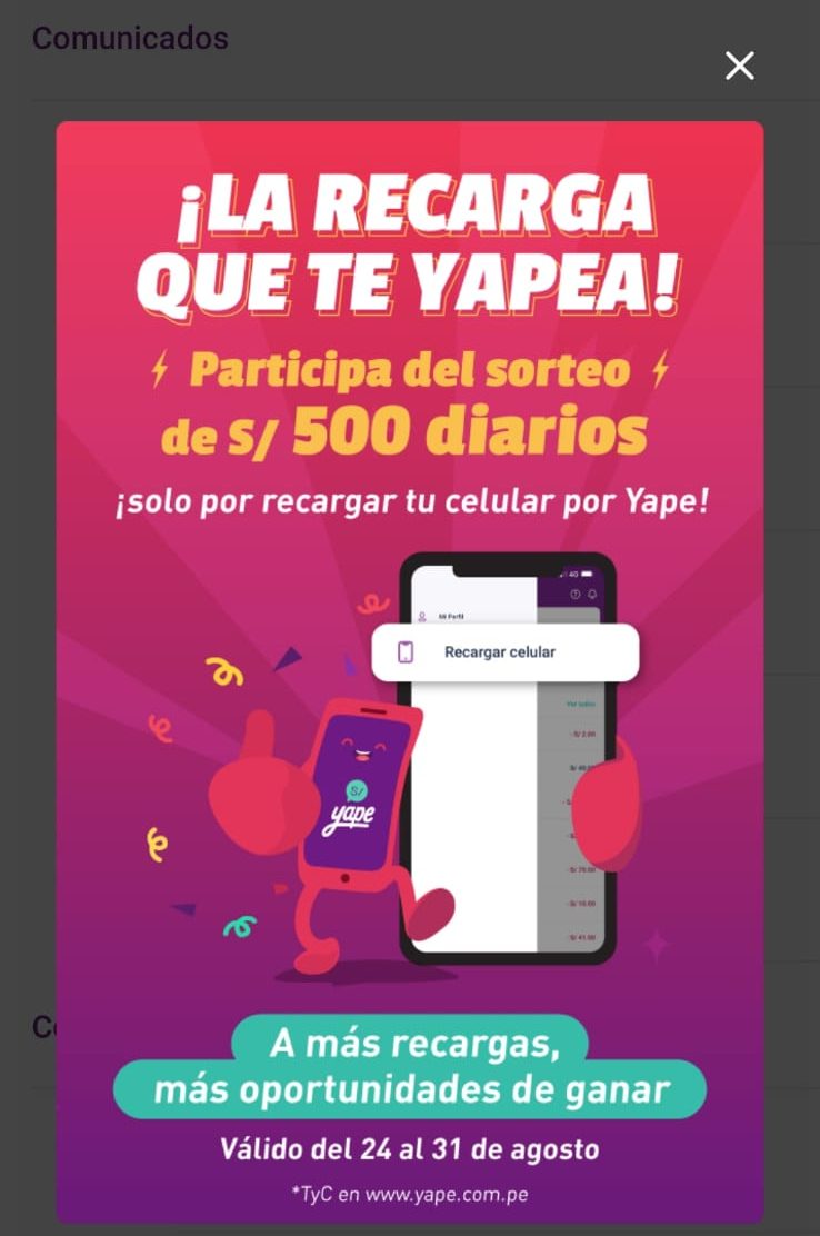 Recargas Yape 2022: ¿Puedo acceder HOY al sorteo de S/ 500 diarios?