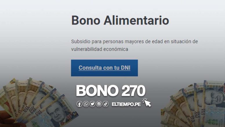 Bono Alimentario consultar LINK: ¿en qué cajeros y bancos se cobra el subsidio de 270 soles?