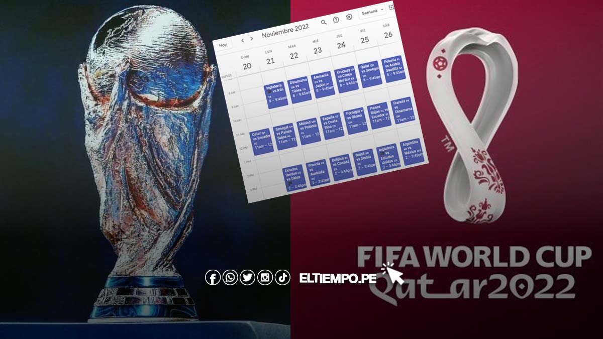 Pasos para agregar el fixture y sincronizar el calendario del Mundial