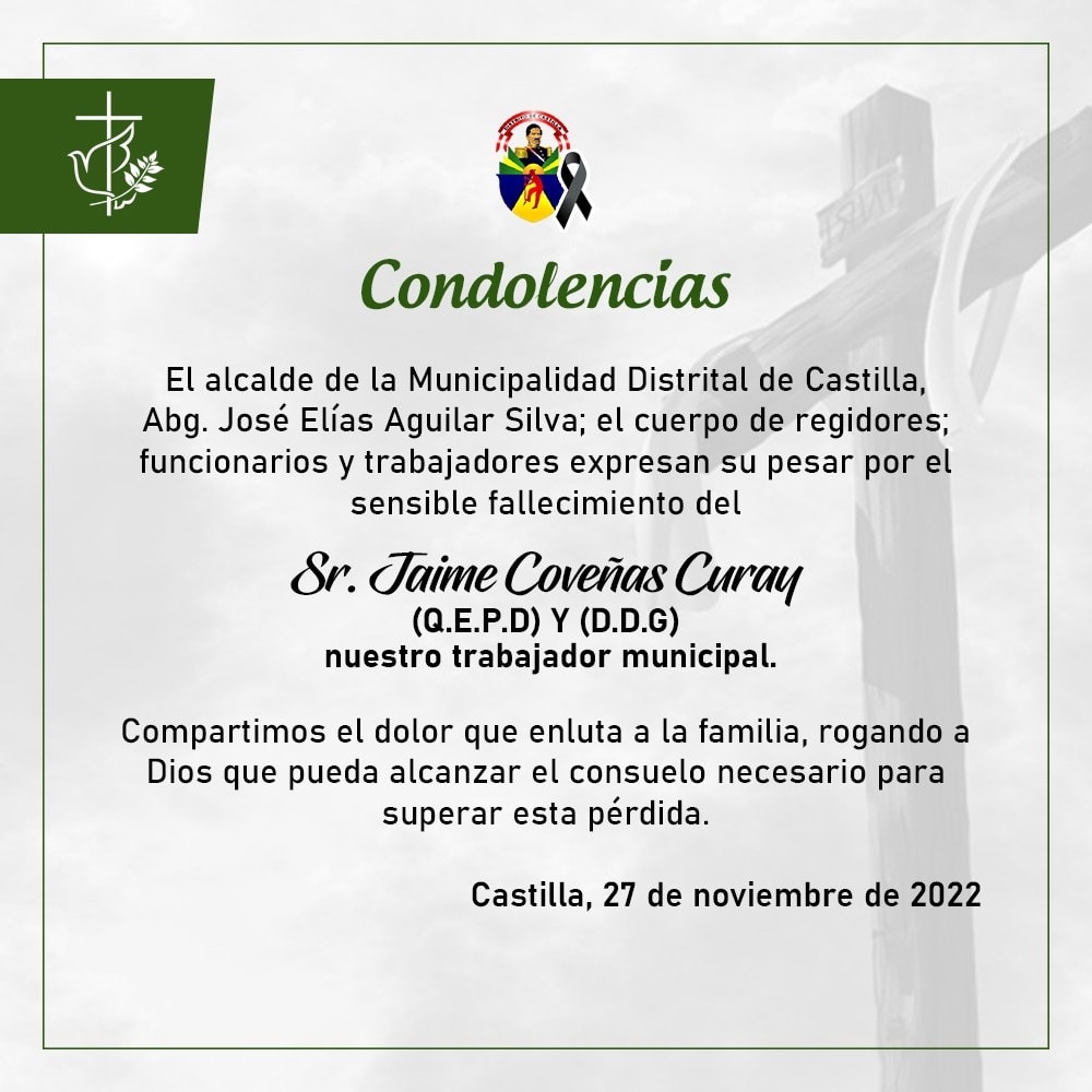 condolencias