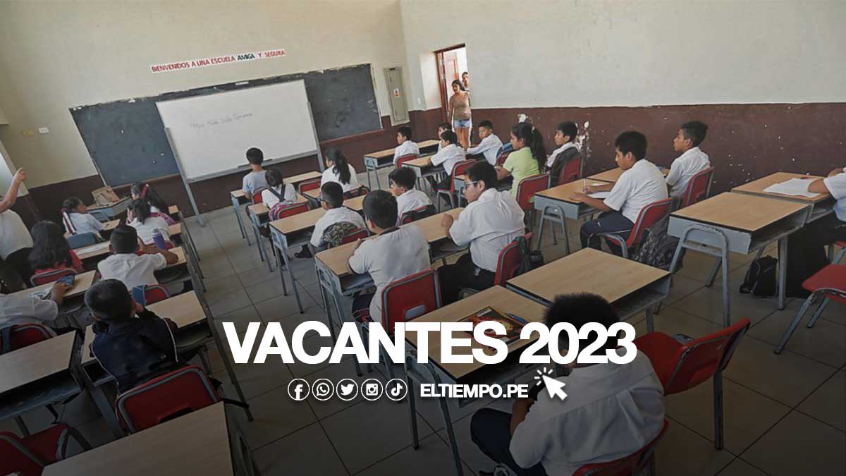 Vacantes 2023 Para Colegios Estatales Cómo Postular Requisitos Y Pasos De Inscripción El Tiempo 9316