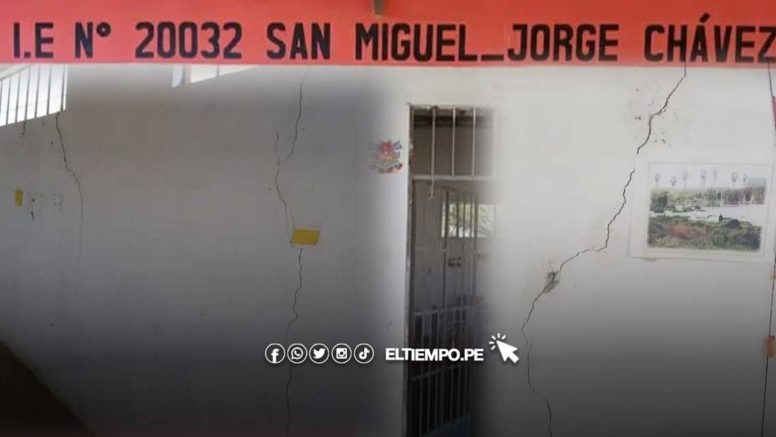 Tambogrande: más de 100 escolares estarían en riesgo por colegio con paredes rajadas