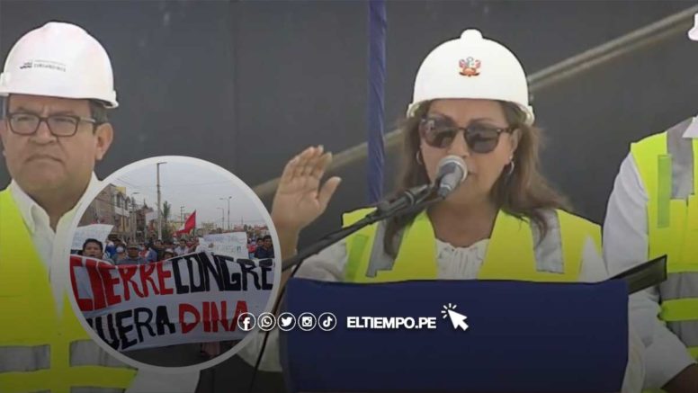 Dina Boluarte: «La crisis es generada por un grupo violentista y radicales»