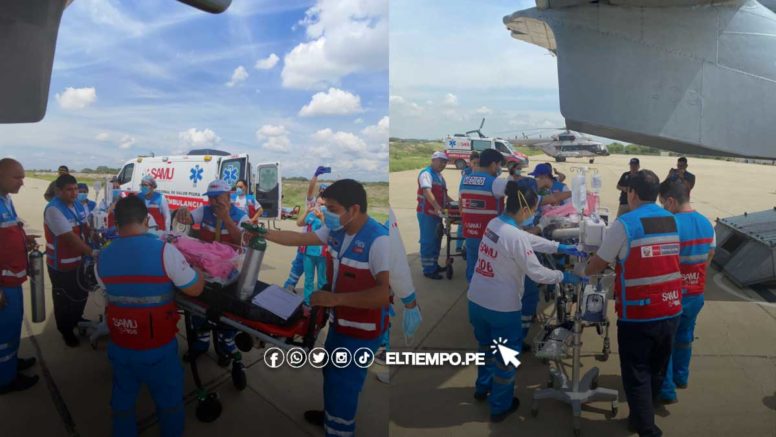 Piura: trasladan a dos bebés que necesitaban atención especializada