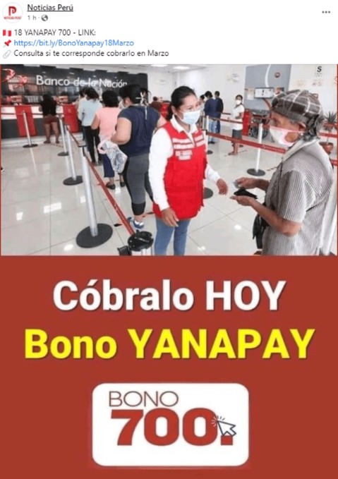 ¿Hay nuevo link de bono Yanapay 2023? Esta es la verdad