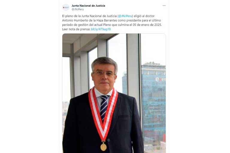 Nuevo presidente de la Junta Nacional de Justicia /foto: captura