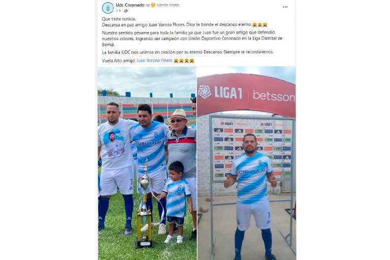 Dedicatoria tras la muerte de Juan Varona