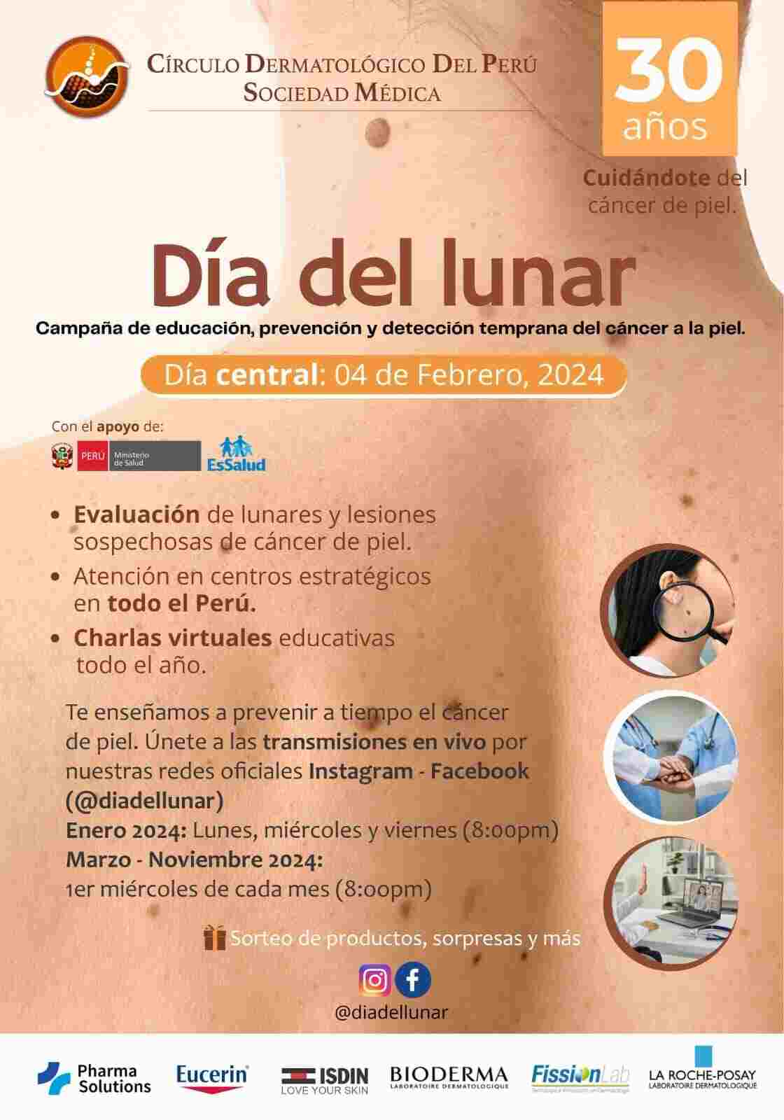 Campaña anual de concientización sobre el cáncer de piel.