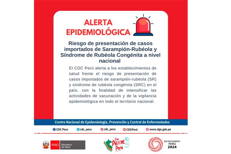 Alerta epidemiológica por sarampión/ foto: Twitter