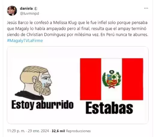 Gracias Perú/Foto: Twitter