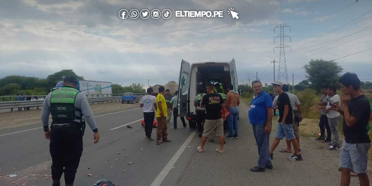 Piura: joven pierde la vida en accidente en la carretera Piura – Chiclayo