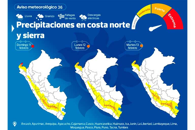 Lluvias en Piura/foto: Senamhi