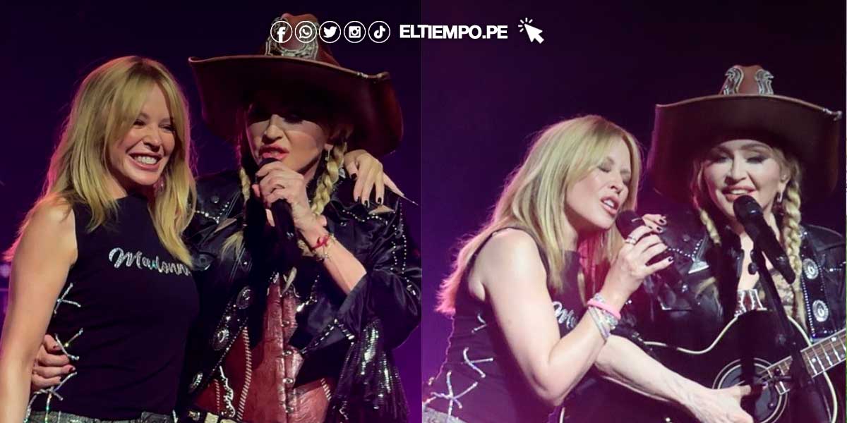 ¡Icónicas! Madonna y Kylie Minogue se presentan juntas por primera vez