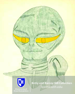 Drawing of Alien from Hills