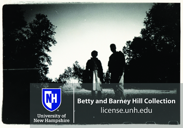 Box 7, Folder 10: "Betty and Barney Hill on lawn"