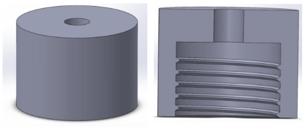 General design of the direct elution cap