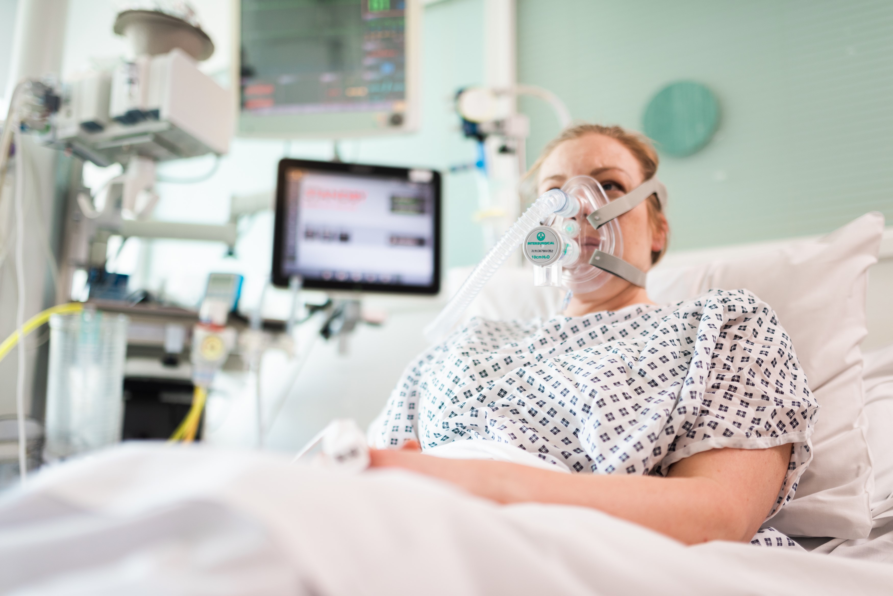 CPAP Breathing aid by UCL. By James Tye/UCL Breathing aid device for COVID-19 patients by UCL. By James Tye/UCL