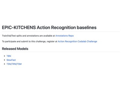 EPIC_KITCHENS_100 - Trained Models and Features