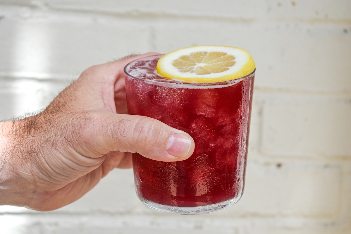 Padre-rita with reposado tequila, yuzu juice, blackberry and agave